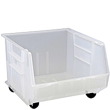 Mobile Clear View Bins - 18" x 16-1/2" x 11", Carton of 3