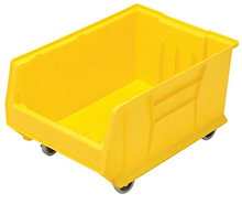 Mobile Jumbo Stackable Containers - 23-7/8"D x 16-1/2"W x 11"H
