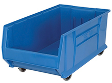 Mobile Jumbo Stackable Containers - 29-7/8"D x 16-1/2"W x 11"H