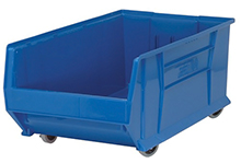 Mobile Jumbo Stackable Containers - 29-7/8"D x 18-1/4"W x 12"H