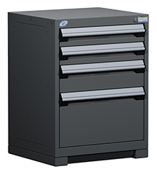 Heavy Duty Modular Drawer Cabinet - 24"W x 27"D x 32"H with 4 Drawers
