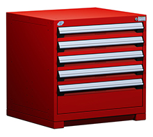 Heavy Duty Modular Drawer Cabinet - 30"W x 27"D x 30"H with 5 Drawers