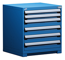 Heavy Duty Modular Drawer Cabinet - 30"W x 21"D x 32"H with 6 Drawers