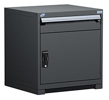 Heavy Duty Modular Drawer Cabinet - 30"W x 27"D x 32"H with 1 Drawer, 1 Door