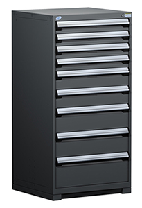 Heavy Duty Modular Drawer Cabinet - 30"W x 21"D x 60"H with 9 Drawers