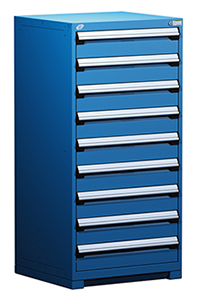 Heavy Duty Modular Drawer Cabinet - 30"W x 27"D x 60"H with 9 Drawers