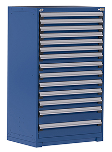 Heavy Duty Modular Drawer Cabinet - 36"W x 18"D x 60"H with 14 Drawers