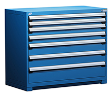 Heavy Duty Modular Drawer Cabinet - 48"W x 24"D x 40"H with 7 Drawers