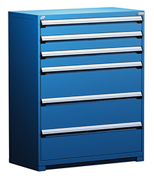 Heavy Duty Modular Drawer Cabinet - 48"W x 27"D x 60"H with 6 Drawers
