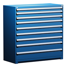 Heavy Duty Modular Drawer Cabinet - 60"W x 27"D x 60"H with 9 Drawers
