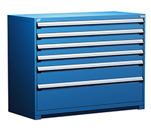 Heavy Duty Modular Drawer Cabinet - 60"W x 27"D x 46"H with 6 Drawers