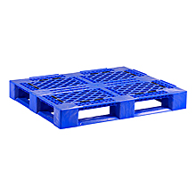 Poly Picture Frame Rack Pallet w/ Lip & Grommets - Blue, 48"x40"