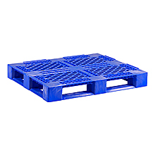 Poly Picture Frame Rack Pallet w/ Lip - Blue, 48"x40"