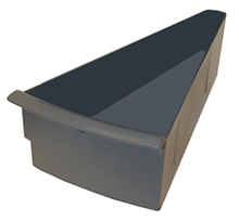 Rotabin Poly Pan for 34" dia. Shelves, Carton of 15