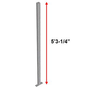 Modular Wire Barrier - Corner Post, 5' 3-1/4" h