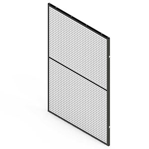 Modular Machine Guard Framed Wire Panel - 4' W x 6' H