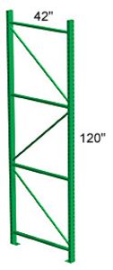 Pallet Rack Upright 42D x 120H