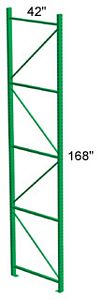 Pallet Rack Upright 42D x 168H