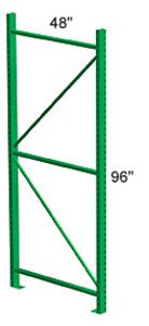 Pallet Rack Upright 48D x 96H