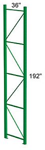 Pallet Rack Upright 36D x 192H