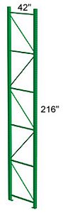 Pallet Rack Upright 42D x 216H