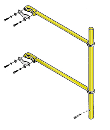 RailGuard 200 Grab Bar 30" Adapter Kit