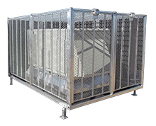 Roof Top HVAC Security Cage - 144"L x 96"W x 65"H