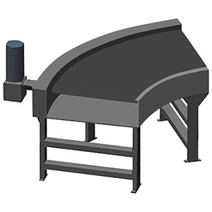 Belt Conveyor, Model SBC - 60 Degree Left Hand Curve, 36" Belt Width