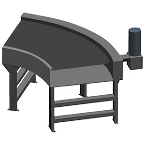 Belt Conveyor, Model SBC - 60 Degree Right Hand Curve, 20" Belt Width