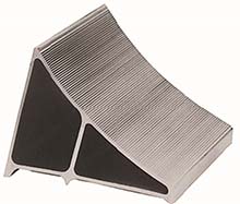 Extruded Aluminum Wheel Chock 11 5/8"W x 8"H x 7"L