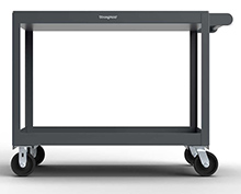 Service/Utility Cart with 2 Shelves - 24"W x 36"L x 32"H