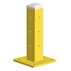 Single High Steel Guard Post: 18" H
