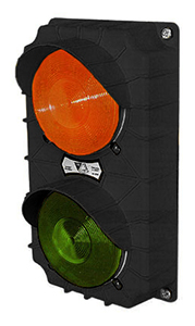 LED Dock Traffic Light, Black Poly Housing - 12V