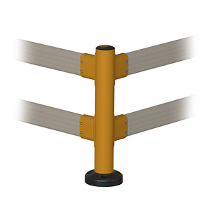 Corner Post for Flexible Guard Rail - 48" H