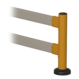 End Post for Flexible Guard Rail - 48" H