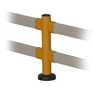 Middle Post for Flexible Guard Rail - 48" H