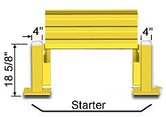 lift out steel guard railing