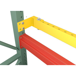 Pallet Stop Beam - 96"W, 3" or 4" Offset