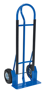 Steel Heavy Duty Hand Truck- Loop Handle, 600 lbs. Capacity, 10" X 3-1/2" Pneumatic Wheels