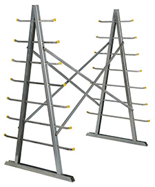 Horizontal Bar & Pipe Storage Rack - A-frame, 7 Levels, 61"W x 36"W x 66"H, 2,000 lbs. Capacity