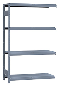 Medium Duty Mini-Rack Shelving - 48" W x 18" D x 75"H, Adder w/ 4 Shelves & Steel Decking