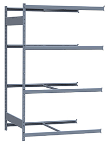 Medium Duty Mini-Rack Shelving - 48" W x 36" D x 75"H, Adder w/ 4 Shelves