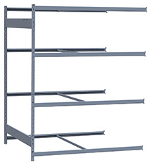 Medium Duty Mini-Rack Shelving - 60" W x 48" D x 75"H, Adder w/ 4 Shelves