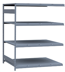 Medium Duty Mini-Rack Shelving - 60" W x 48" D x 75"H, Adder w/ 4 Shelves & Steel Decking