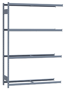Medium Duty Mini-Rack Shelving - 60" W x 18" D x 87" H, Adder w/ 4 Shelves