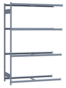 Medium Duty Mini-Rack Shelving - 60" W x 24" D x 87" H, Adder w/ 4 Shelves