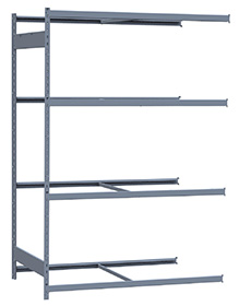 Medium Duty Mini-Rack Shelving - 60" W x 36" D x 87" H, Adder w/ 4 Shelves