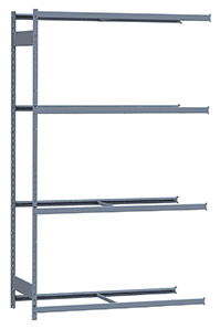 Medium Duty Mini-Rack Shelving - 60" W x 24" D x 99" H, Adder w/ 4 Shelves