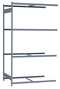 Medium Duty Mini-Rack Shelving - 60" W x 36" D x 99" H, Adder w/ 4 Shelves