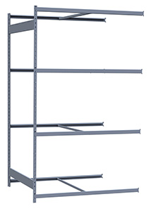 Medium Duty Mini-Rack Shelving - 60" W x 48" D x 99" H, Adder w/ 4 Shelves